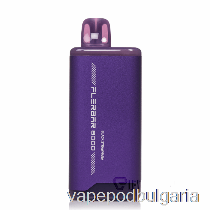 Vape 10000 Дръпки Flerbar 8000 Disposable Black Strawnana